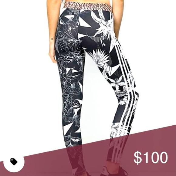 Adidas floral print leggings - Picture 2 of 6